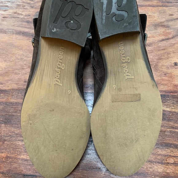 Paul Green Chocolate Brown Suede Booties - Picture 6 of 7